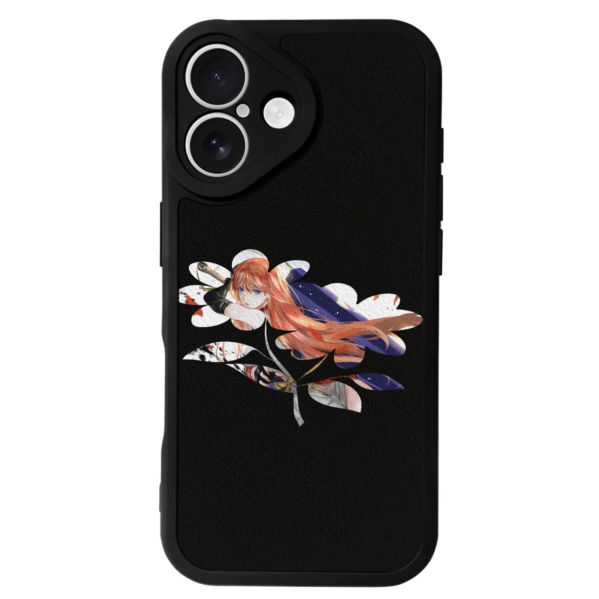 銀魂 グッズ 神楽 - IPhone 16シリーズ対応 ・ シリコンスマホケース ・ レザー調 ・ 高精度フィット ・ 耐衝撃 ・ ワイヤレス充電対応 ・ 精密カット